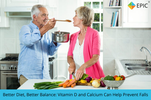 man feeding woman in kitchen